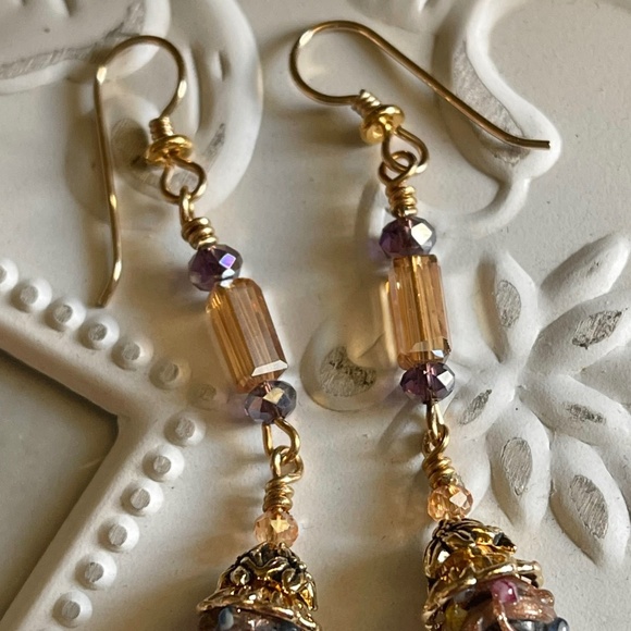 ARTISAN Earrings - “Take the Cake” Victorian Dangles - Picture 6 of 14